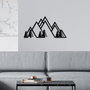 Wallity Accesorio Decorativo de Pared de Metal v1 - 70 x 35 cm, Metal Negro 1.5mm